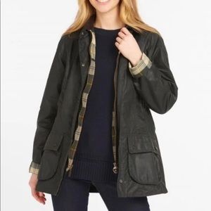 Barbour Beadnell Wax Jacket in Sage